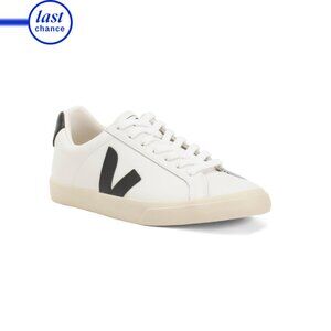 VEJA White/black Made In Brazil Esplar Leather Sneakers